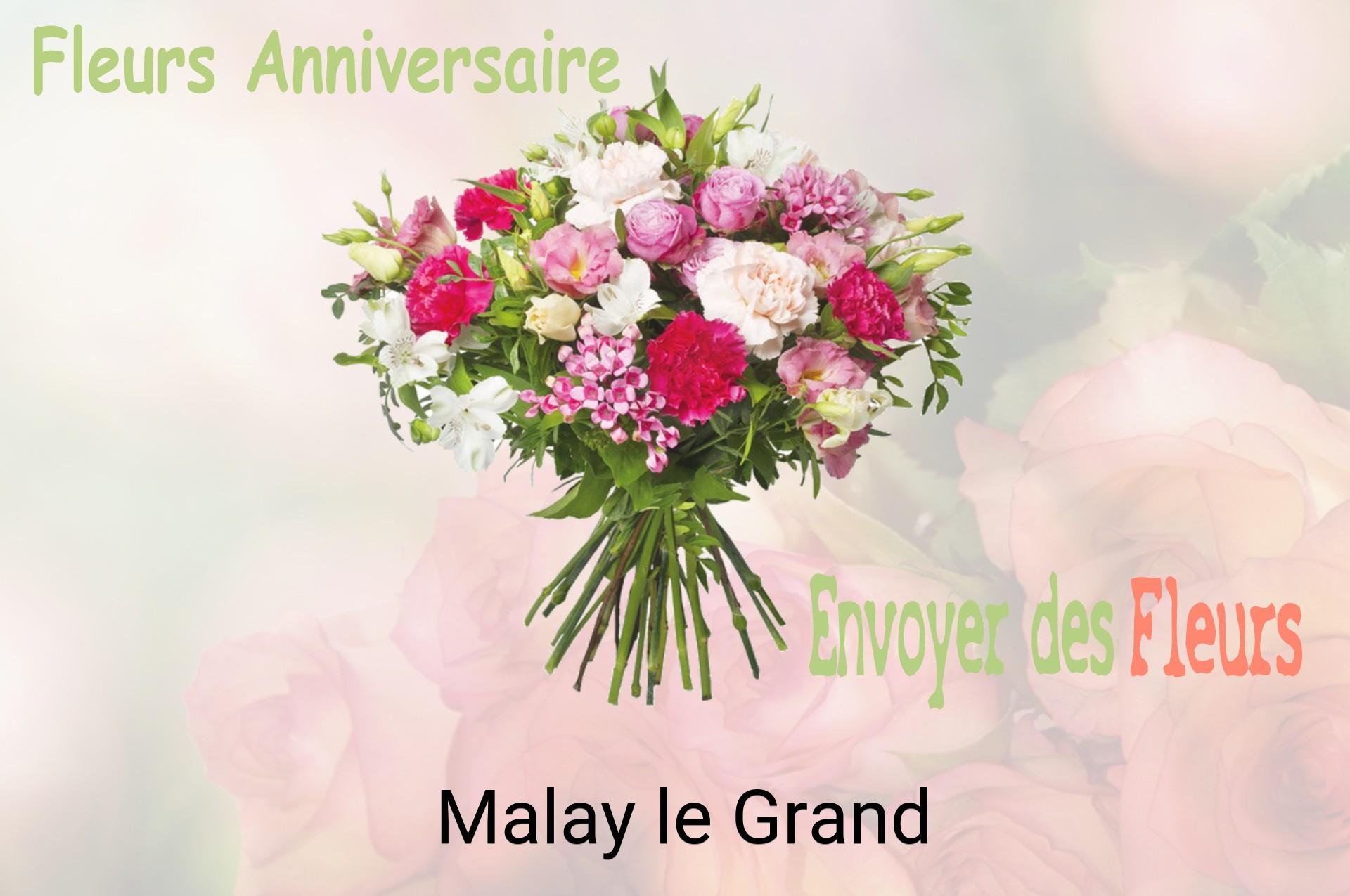 Bouquet de fleurs d’anniversaire livré à Malay-le-Grand